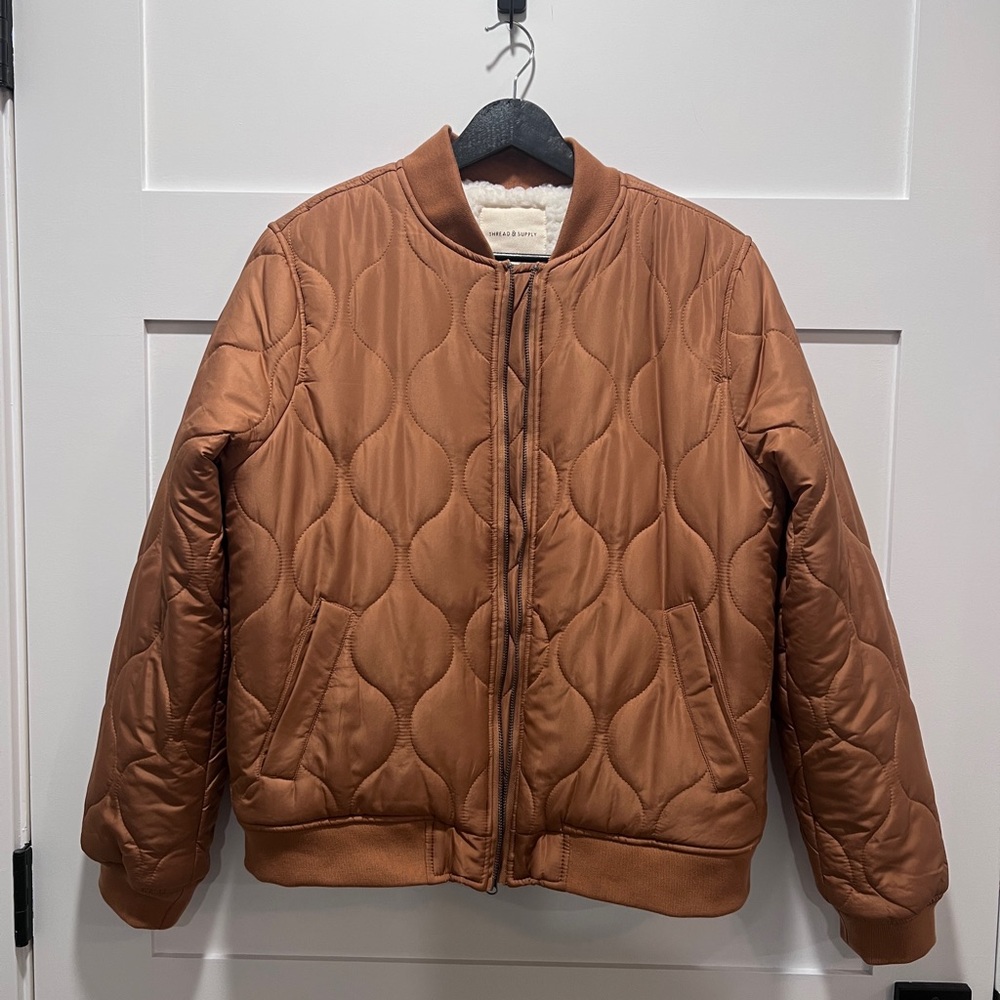 Thread & Supply Quilted Jacket with Sherpa Lining - Women’s Size Medium